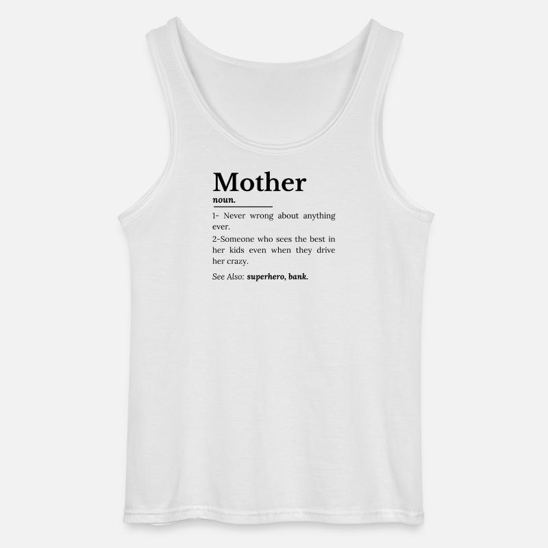 Mutterdefinition - Gildan Männer Tank Top - Weiß
