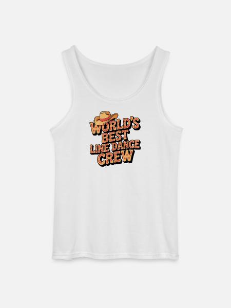 Weltbeste Line-Dance Crew - Gildan Männer Tank Top - Weiß