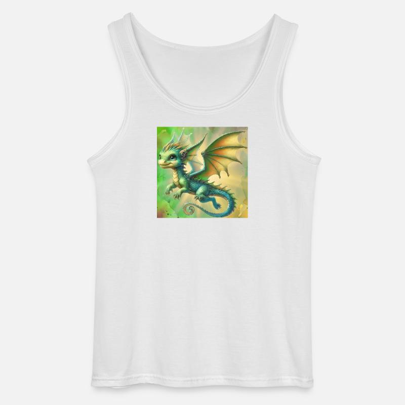 Drache - Gildan Männer Tank Top - Weiß