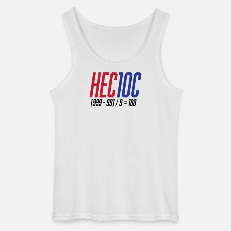 Hectoc Mental Arithmetic Game, Math - Gildan Men’s Tank Top - white