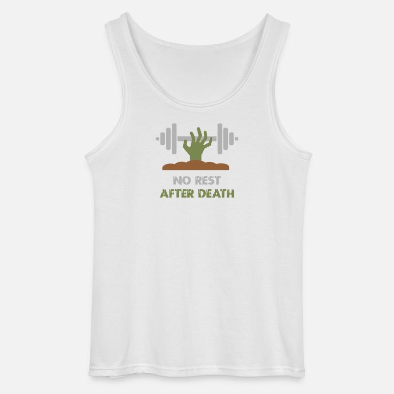 Zombie-Workout Powerlifting - Gildan Männer Tank Top - Weiß