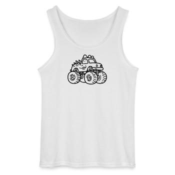 monster truck - Débardeur Gildan Homme - blanc - Devant - AI Model Male 185 dark (185cm)