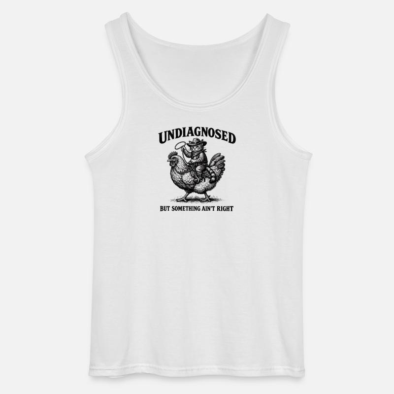 Not diagnosed, but something is wrong - Gildan Men’s Tank Top - white