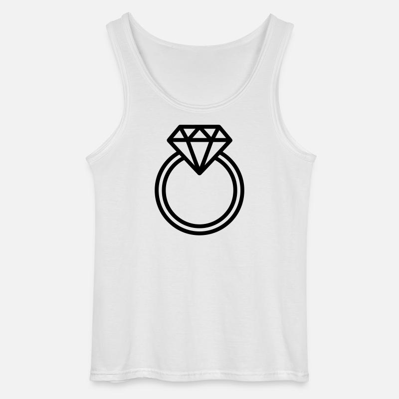 Ehering - Gildan Männer Tank Top - Weiß