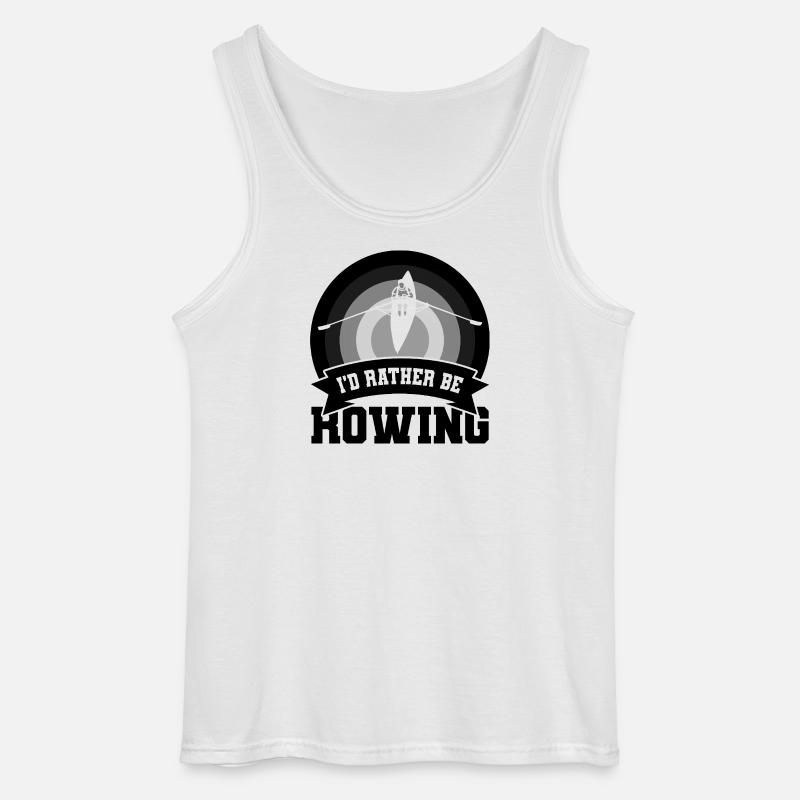 Ruderer Witz - Gildan Männer Tank Top - Weiß