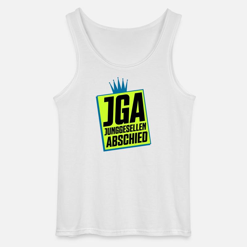 Junggesellenabschied JGA Neon Design - Gildan Männer Tank Top - Weiß