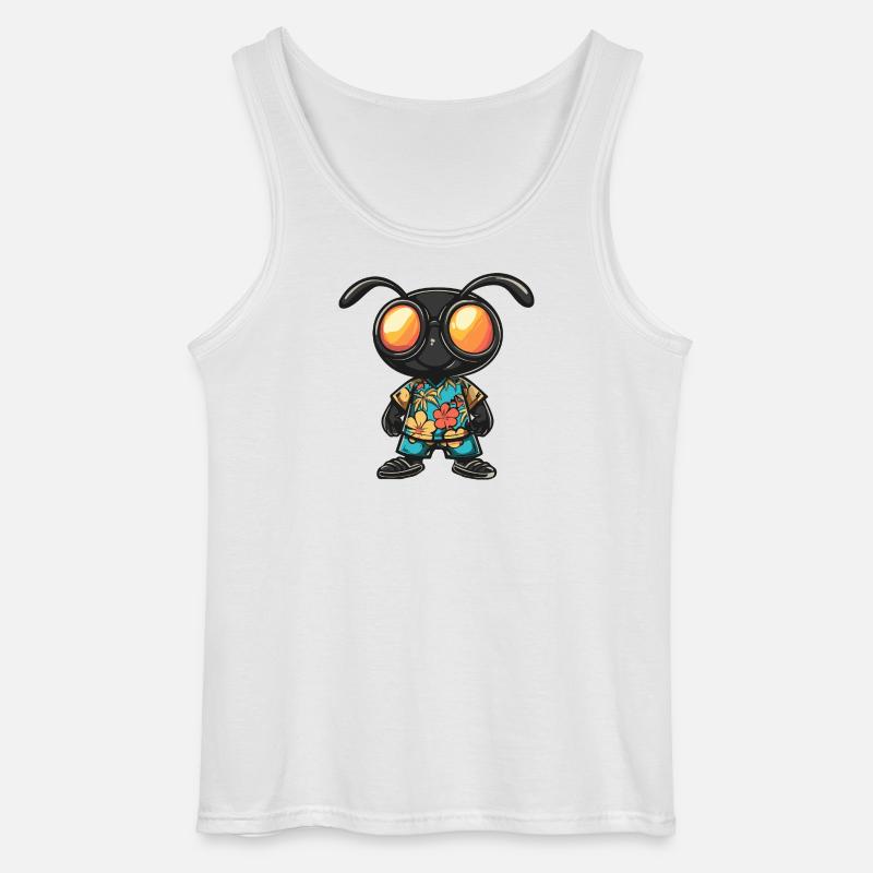 Ameise Comic Urlaub - Gildan Männer Tank Top - Weiß