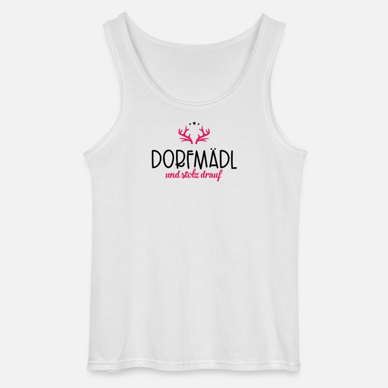 Dorfmädl - Gildan Männer Tank Top - Weiß