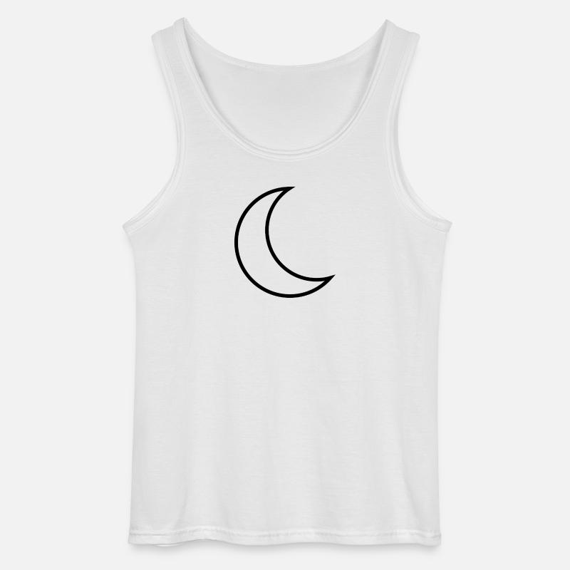 Half Moon - Gildan Männer Tank Top - Weiß