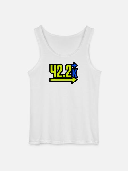  Stolzer 42.2k Marathon Finisher - Gildan Männer Tank Top - Weiß