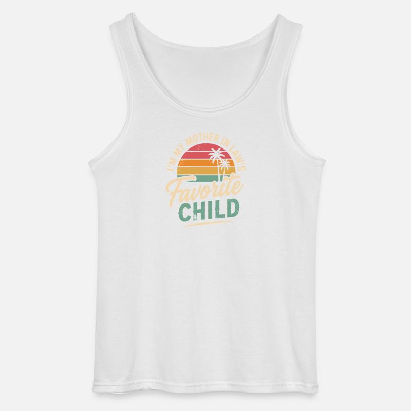 Lieblingskind der Schwiegermutter - Gildan Männer Tank Top - Weiß