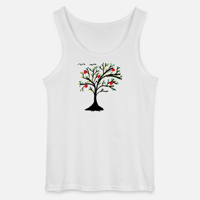 Apfelbaum Baum Garten Apfel  - Gildan Männer Tank Top - Weiß