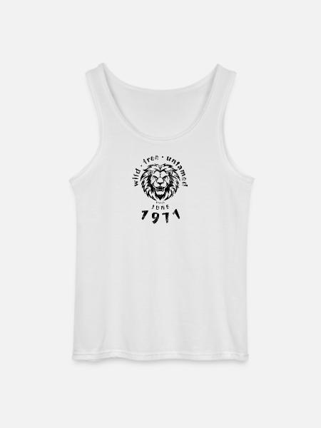 Wild, free & untamed since 06/1971 - Gildan Men’s Tank Top - white