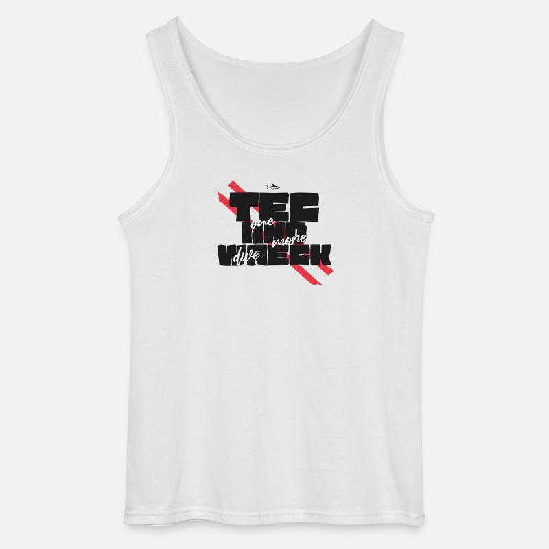 Tec & Wreck Scuba Diving Technischer Taucher - Gildan Männer Tank Top - Weiß