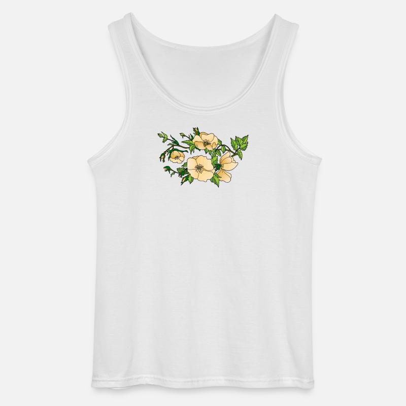 Blumen - Gildan Männer Tank Top - Weiß