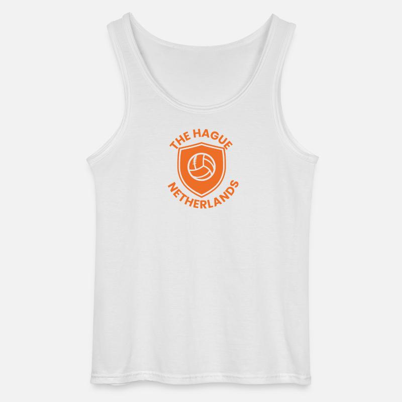 Das Haager Salvenemblem - Gildan Männer Tank Top - Weiß