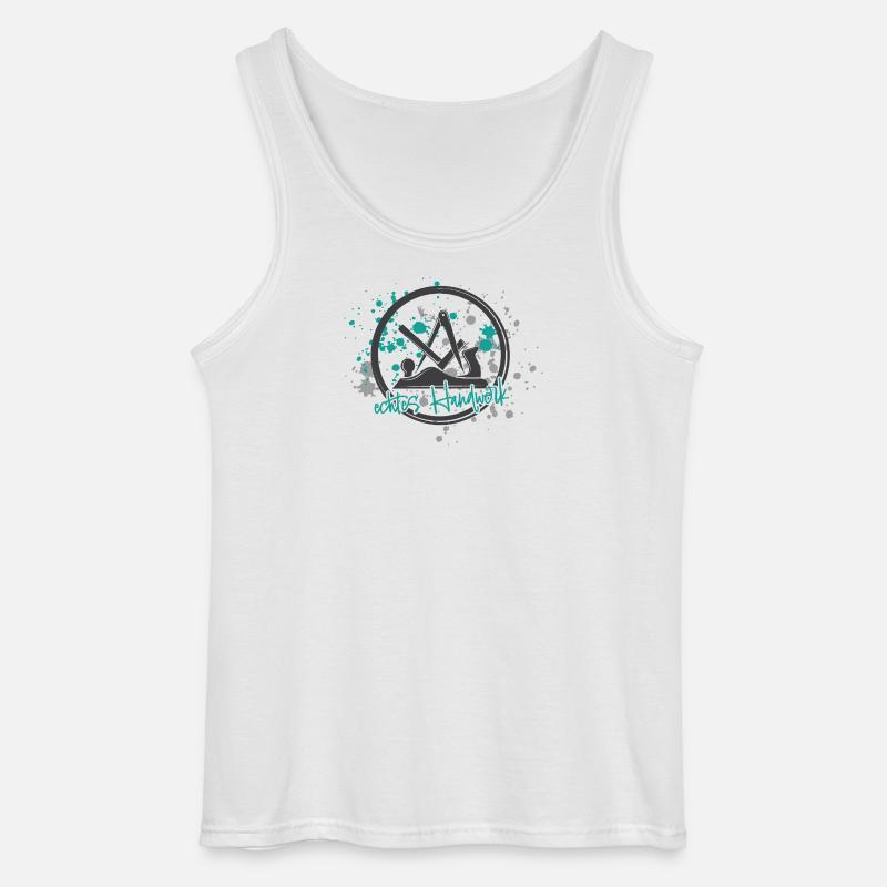 Schreiner Stolz grey-mint-small - Gildan Männer Tank Top - Weiß