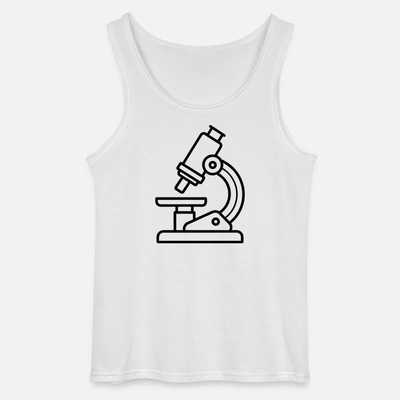 Microscope - Gildan Men’s Tank Top - white
