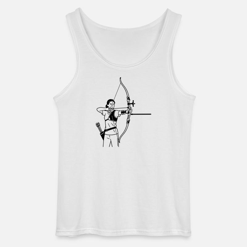 Archery - Gildan Men’s Tank Top - white