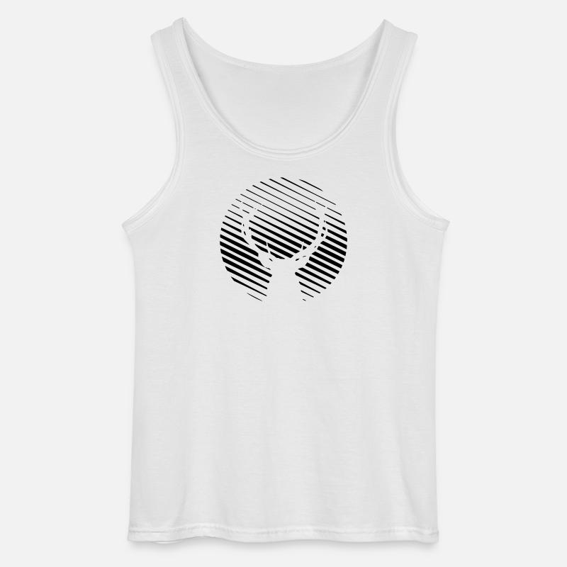 HIRSCHE - Gildan Männer Tank Top - Weiß