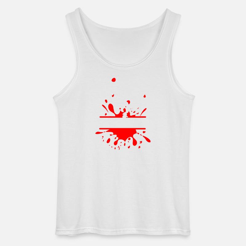 Mud Run Duo – Custom Splash Design - Gildan Men’s Tank Top - white