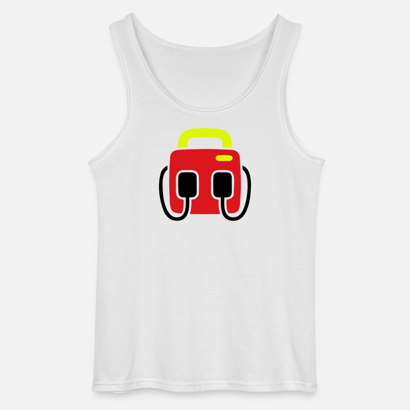 Defibrillator AED First Aid - Gildan Men’s Tank Top - white