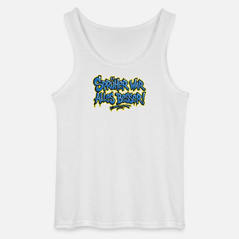 Sprüher war alles besser! 2 - Gildan Männer Tank Top - Weiß