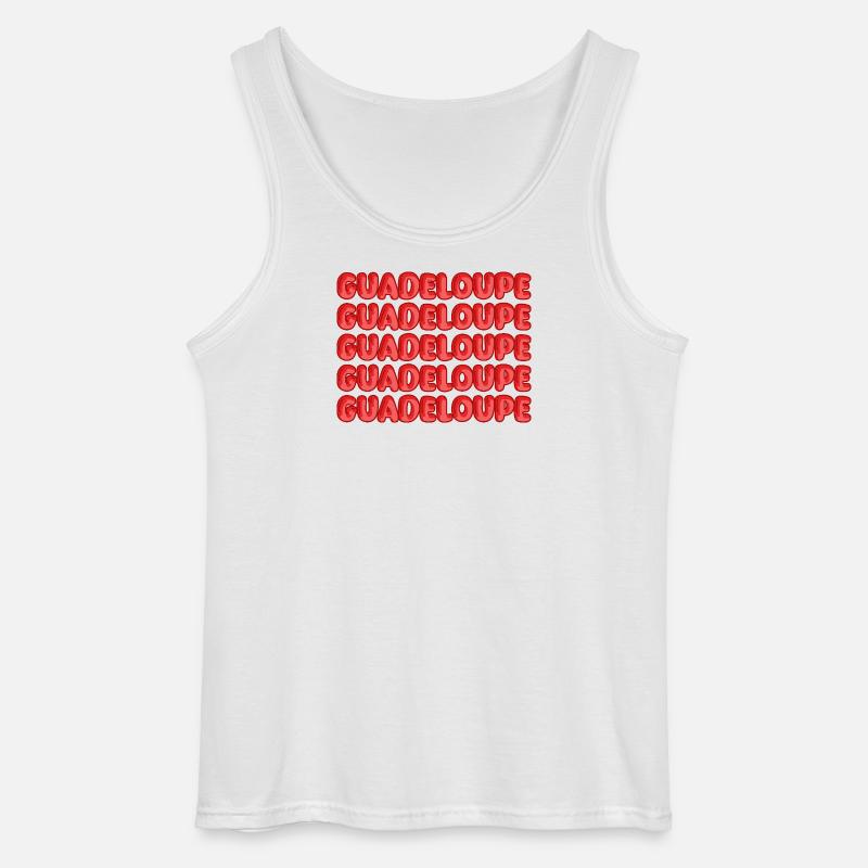 Guadeloupe - Gildan Männer Tank Top - Weiß