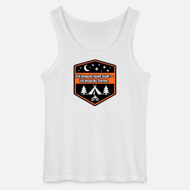 Camper Van, Kastenwagen, Wohnmobil - Gildan Männer Tank Top - Weiß