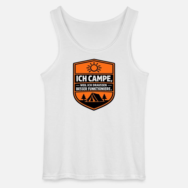 Perfekter Camper - Gildan Männer Tank Top - Weiß