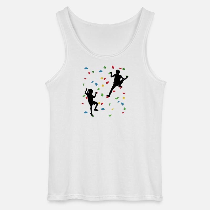 Climbing Wall Kids – Junge Kletterer - Gildan Männer Tank Top - Weiß