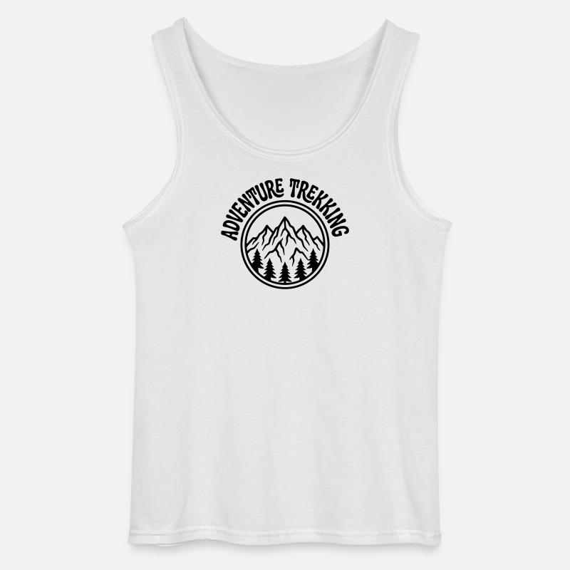 Wanderabenteuer - Gildan Männer Tank Top - Weiß