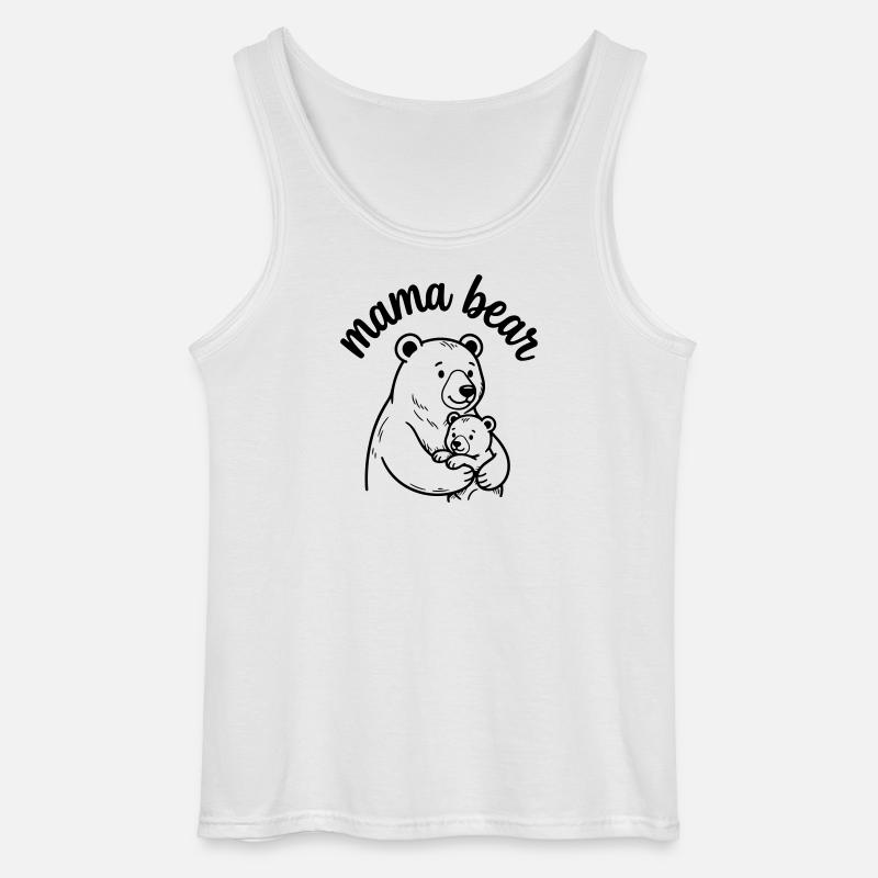 Maman ourse - Débardeur Gildan Homme - blanc
