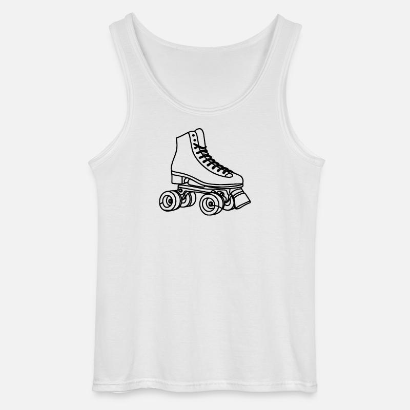 Rollerskates - Gildan Männer Tank Top - Weiß