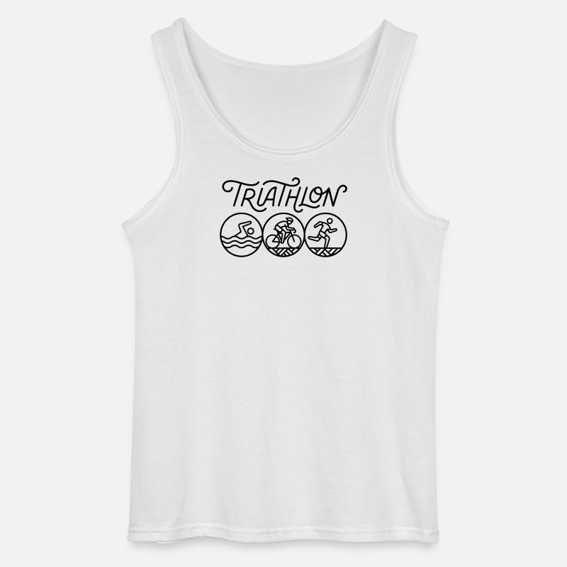 Triathlon - Gildan Männer Tank Top - Weiß