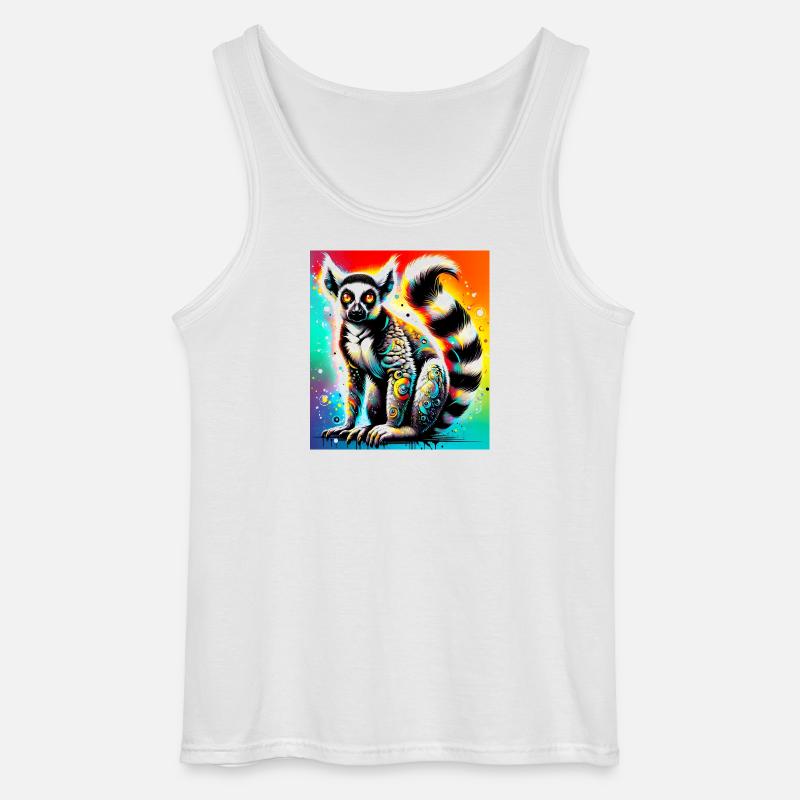 Lemur - Gildan Männer Tank Top - Weiß