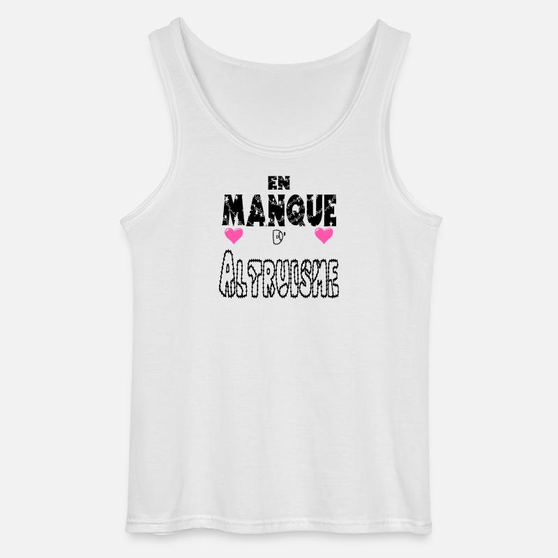 Fehlender Altruismus - Gildan Männer Tank Top - Weiß