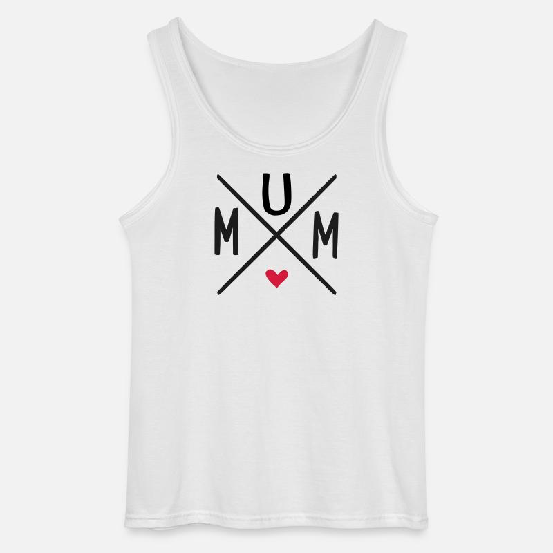 Mum - Gildan Männer Tank Top - Weiß