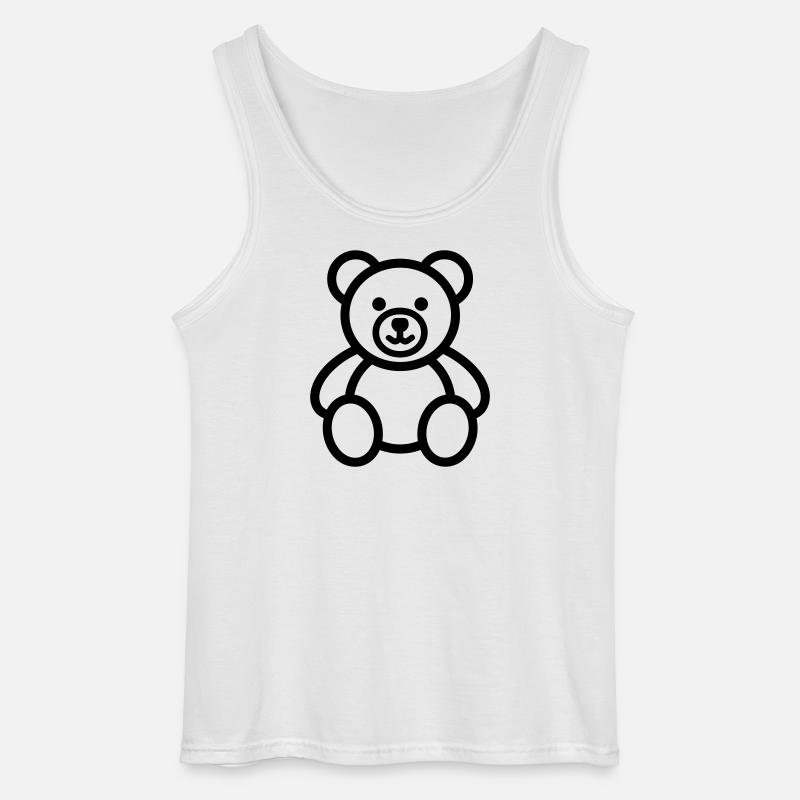 Bär - Gildan Männer Tank Top - Weiß