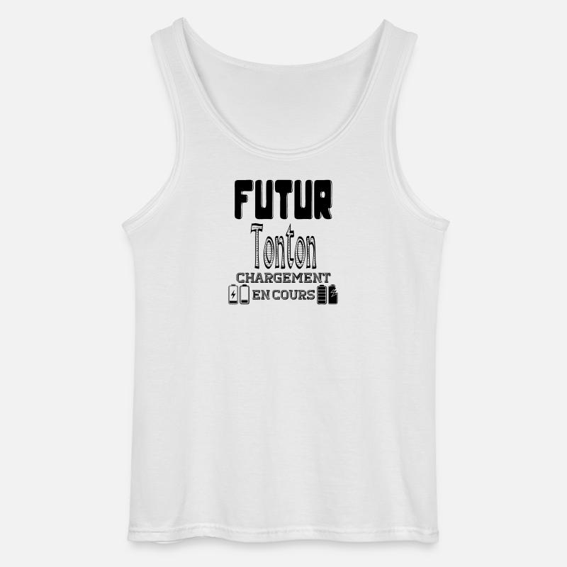 Future Uncle Loading In Progress - Gildan Men’s Tank Top - white