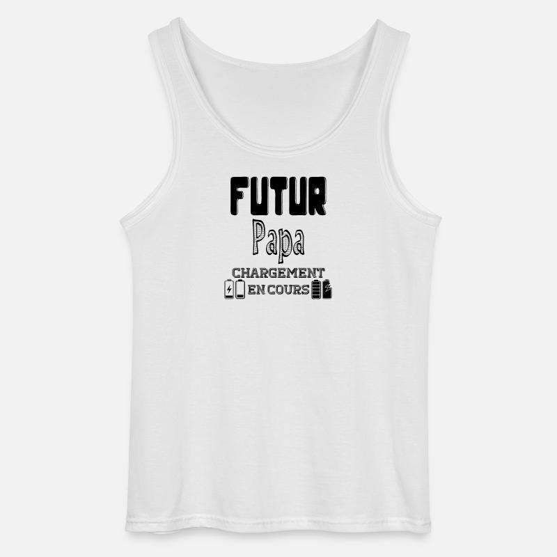 Daddy-to-be Loading In Progress - Gildan Men’s Tank Top - white