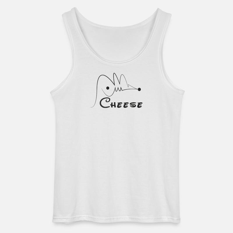 Hasan Mouse Calligraphy - Gildan Men’s Tank Top - white