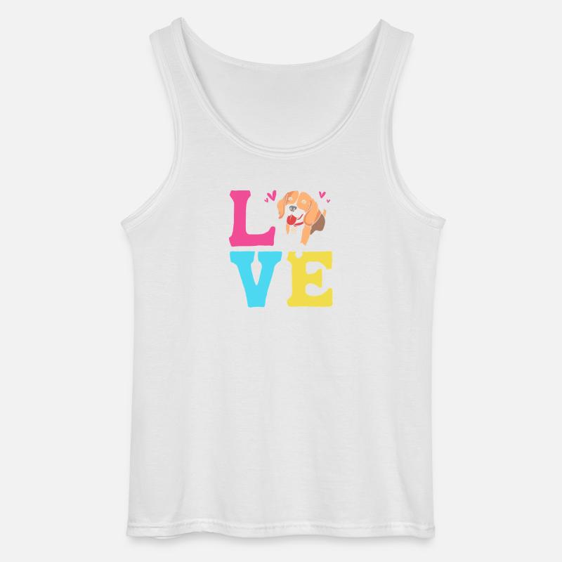 Frengle Hund - Gildan Männer Tank Top - Weiß