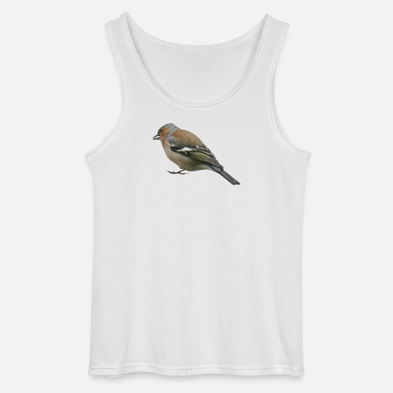 Buchfink (seitlich) - Gildan Männer Tank Top - Weiß