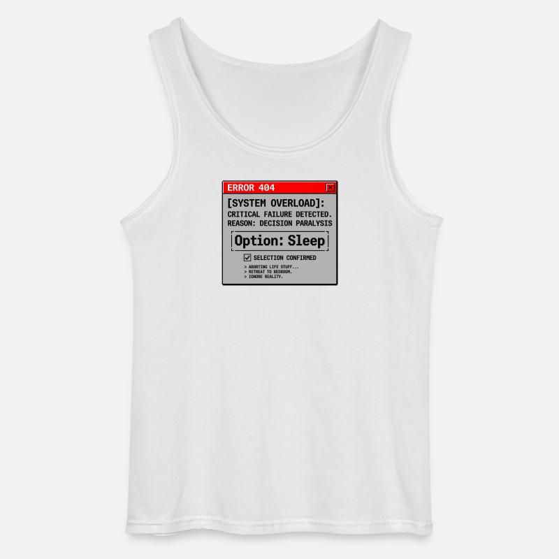 System Error Need Sleep - Gildan Men’s Tank Top - white