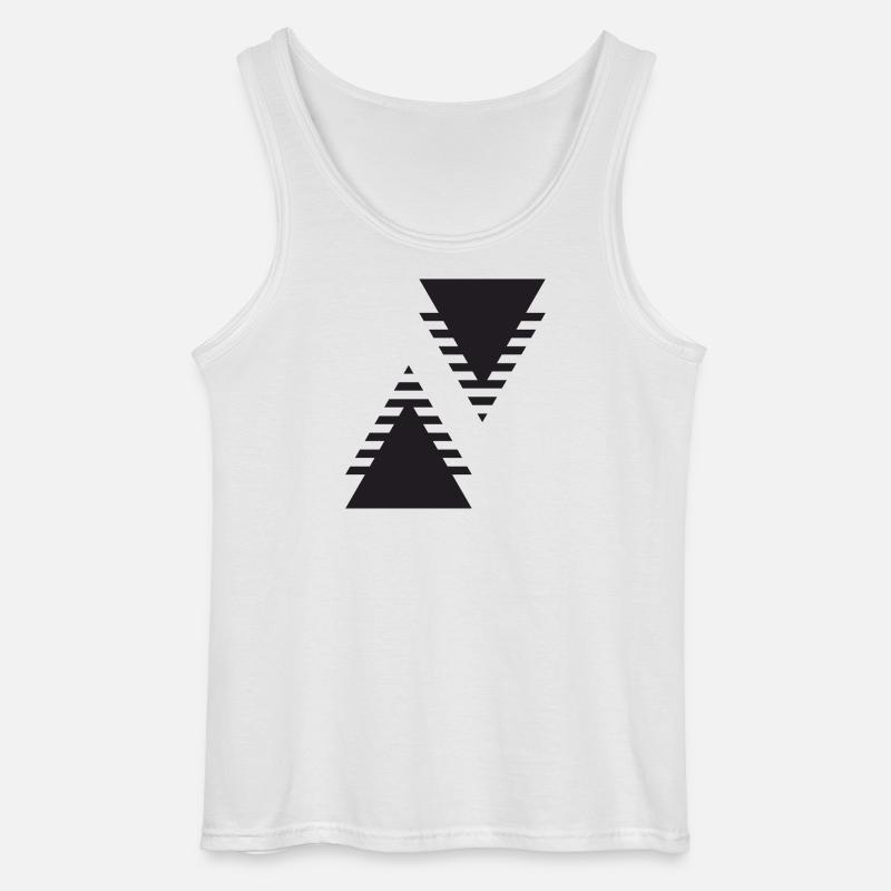 Double triangle Echo - Débardeur Gildan Homme - blanc