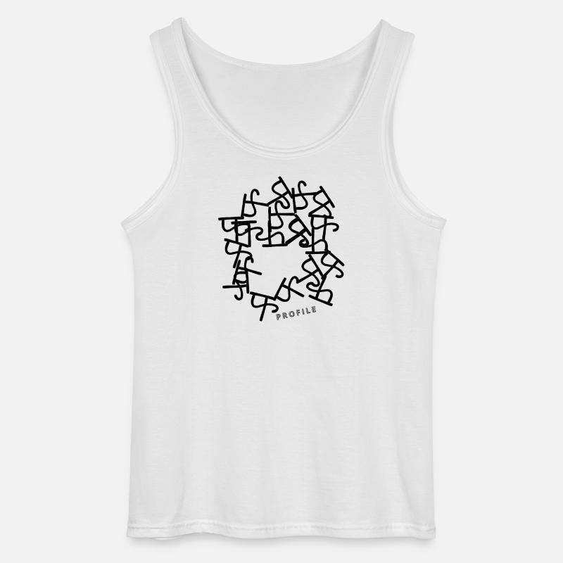 Profile - Gildan Männer Tank Top - Weiß