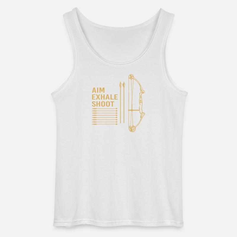 Bogenschütze Bogen Bogenschießen - Gildan Männer Tank Top - Weiß