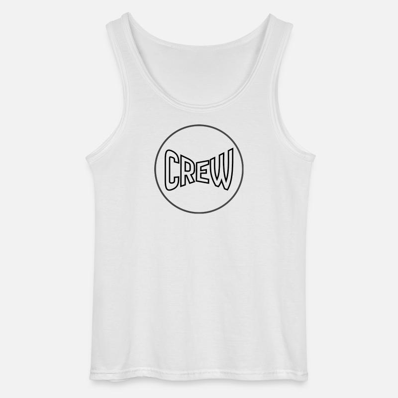Schwarzer Kreis Minimal - Gildan Männer Tank Top - Weiß