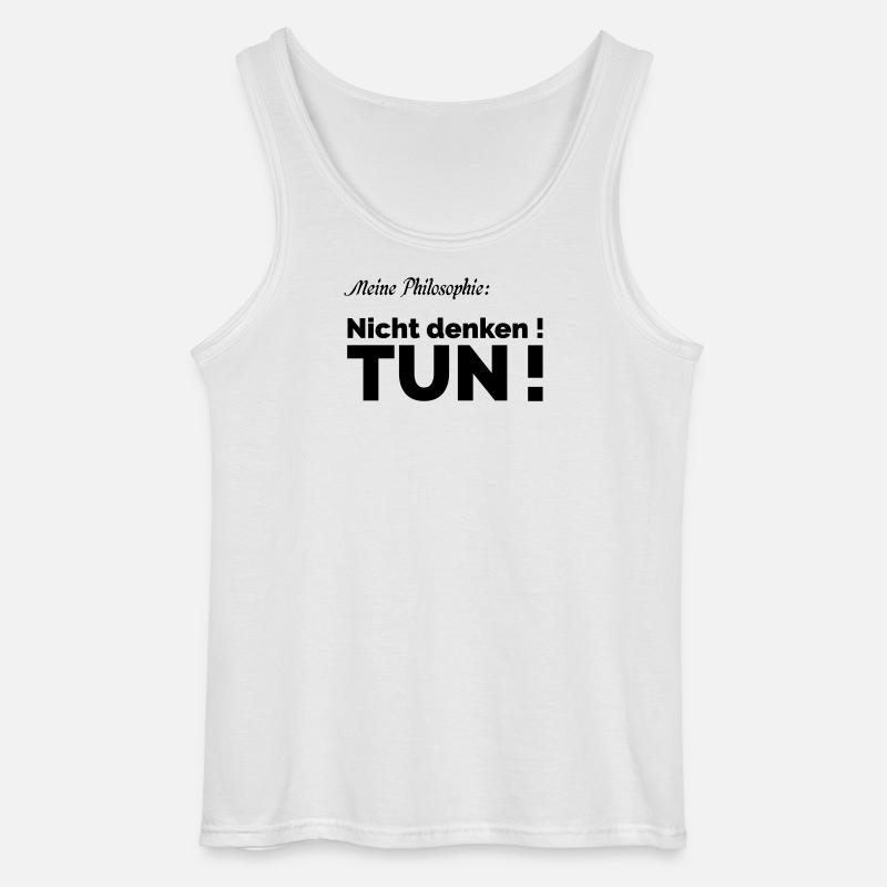 Philosophie - Gildan Männer Tank Top - Weiß